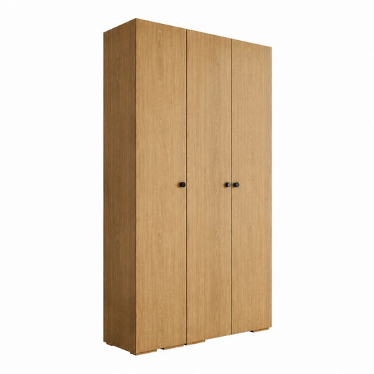 Drehtürenschrank Eiche Dekor Spanplatte rechteckig 120 x 55 x 200 cm